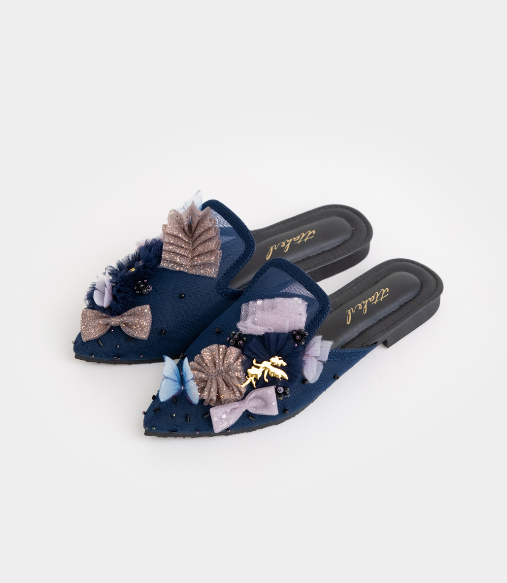 Katnis Night ミュール ネイビーブルー