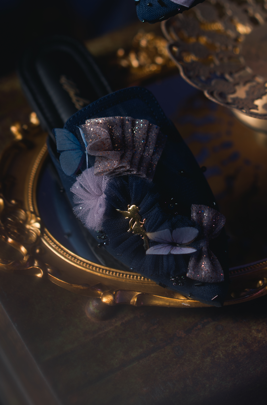 Katnis Night ミュール ネイビーブルー