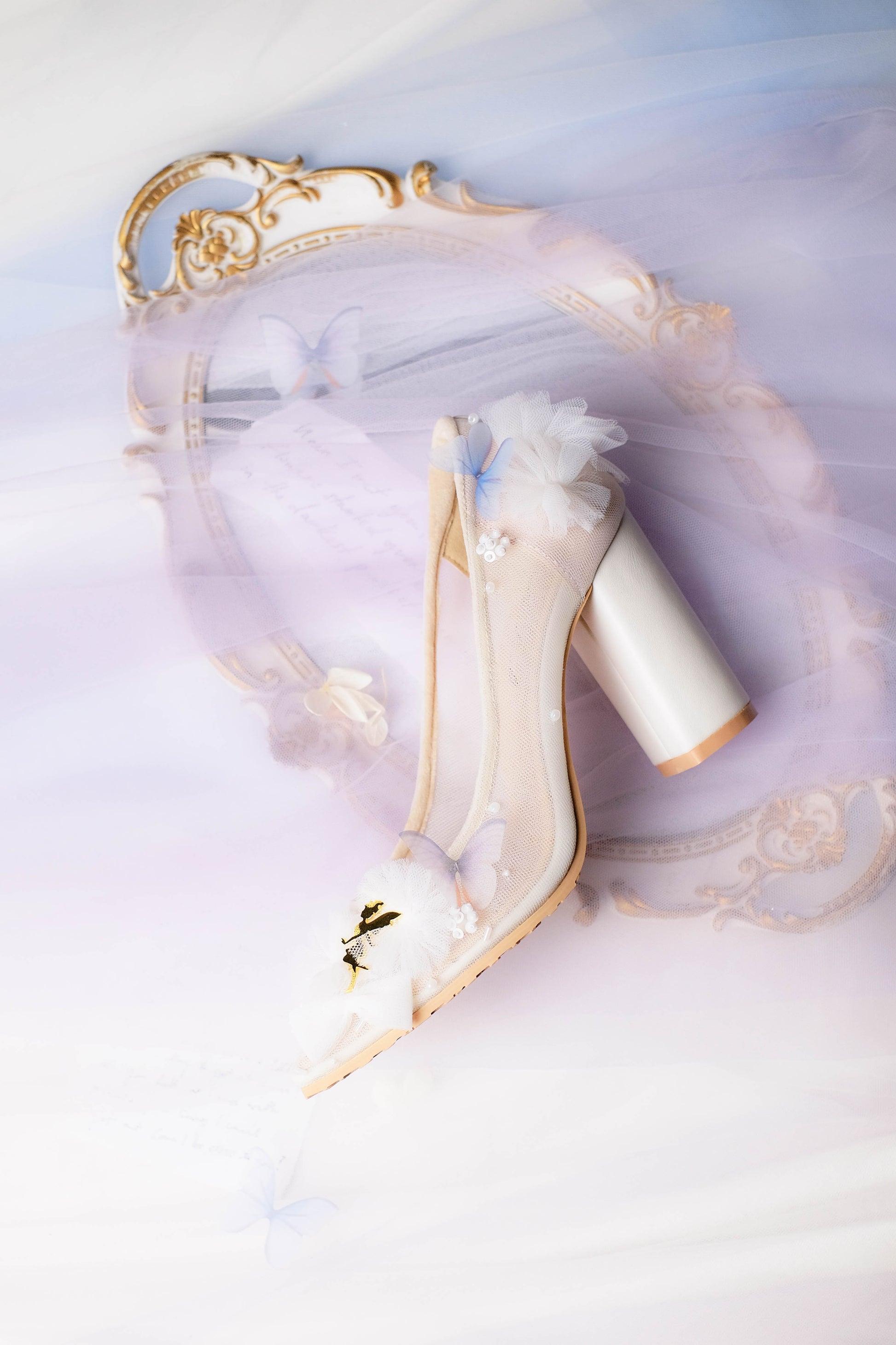 Katnis Marry Me ブロックヒールパンプス（9cm）クラウドホワイト